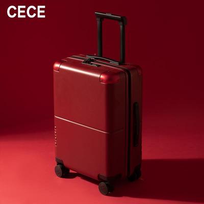高档CECE红色结婚20万向行李箱寸24寸拉杆箱行密码箱女28旅箱轮陪