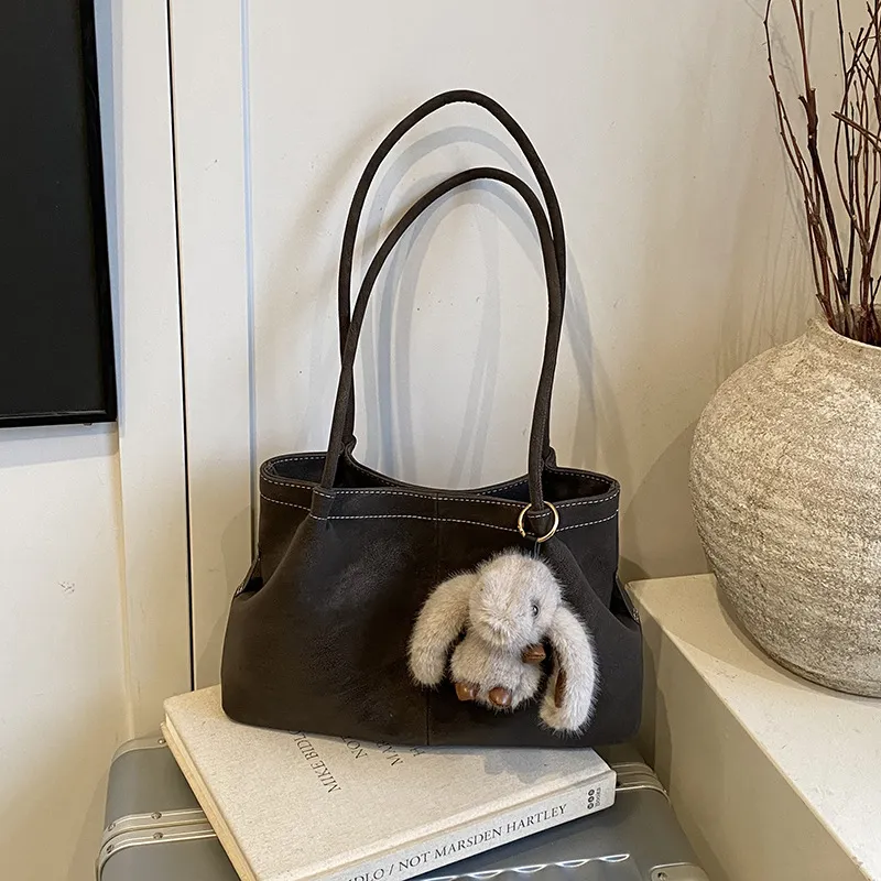 鹿皮绒通勤大容量托特包2025秋冬新款女士休闲百搭简约大单间包包,箱包皮具/热销女包/男包,腋下包,淘宝优惠券,粉丝福利购,淘宝优惠卷