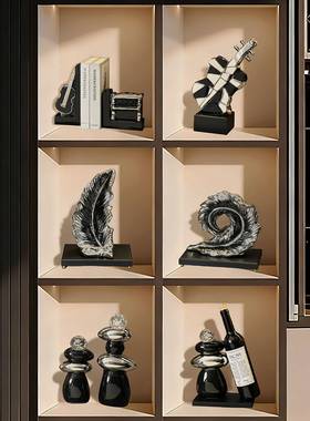 轻奢高档酒柜套装摆件高级感家居电视柜客厅玄关餐厅柜装饰品摆件