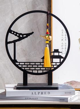 覆古新中式博古架装饰品小摆设古风创意新居开业乔迁礼品玄关摆件