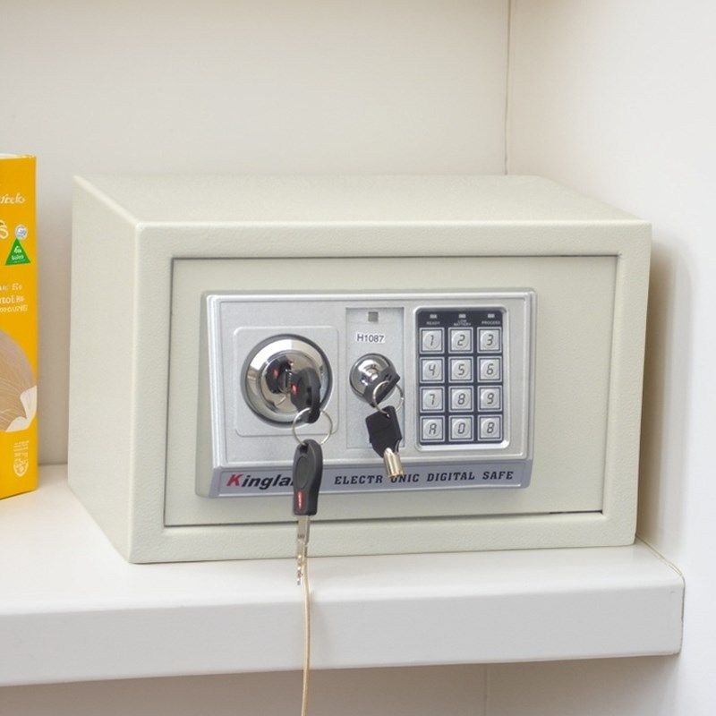 老式双锁防盗家用小型迷你保险箱入墙式密码夹万钥匙迷你保险柜,办公设备/耗材/相关服务,保险箱,淘宝优惠券,粉丝福利购,淘宝优惠卷