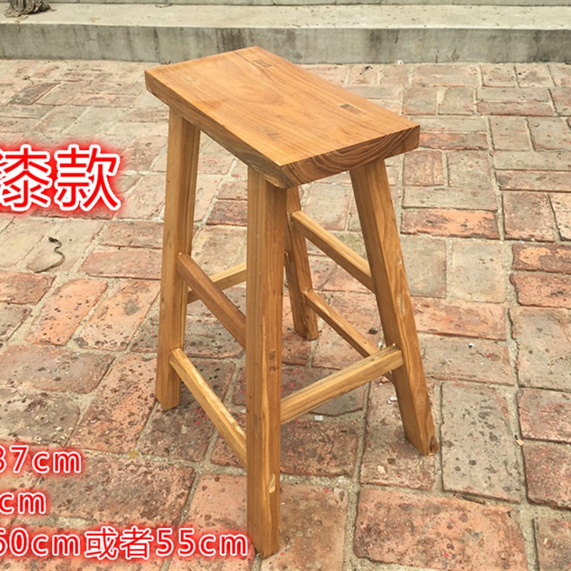 实木小板凳矮凳老榆木儿童凳木凳凳子J方凳板凳高凳学生凳吧凳