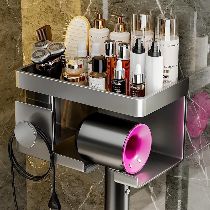 洗手间吹风机卫生间免打孔新款挂壁式洗手台收纳置物架厕所浴室,家庭/个人清洁工具,吹风机置物架,淘宝优惠券,粉丝福利购,淘宝优惠卷