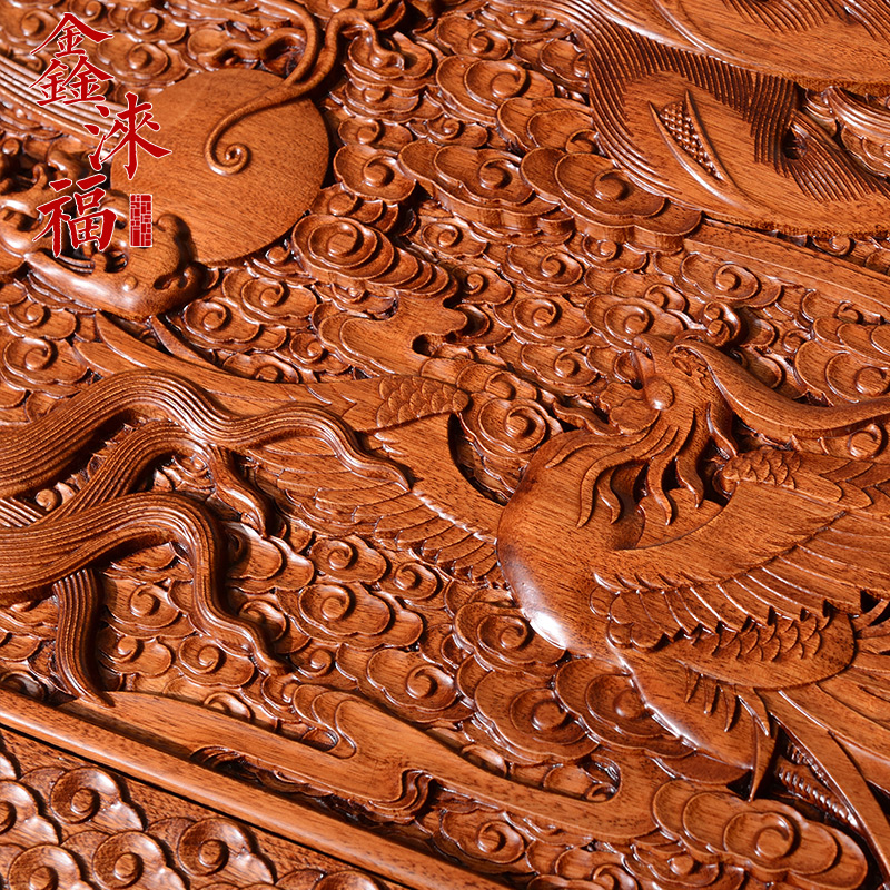 香樟木箱子全实木婚嫁箱陪嫁仿古雕花嫁妆箱结婚收纳储物箱字画箱