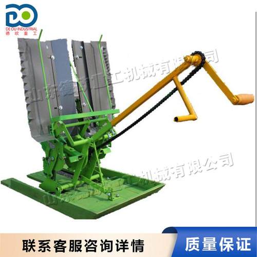 手摇式插秧机 双行人力步退式秧苗种植机 平原山地丘岭水稻移栽机