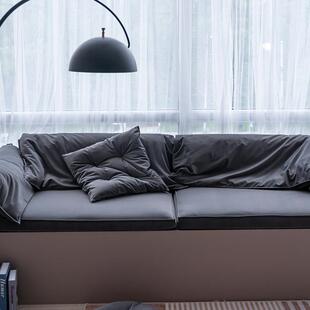 侘寂风新款大象耳朵飘窗沙发定制轻奢飘窗垫定做网红阳台垫窗台垫