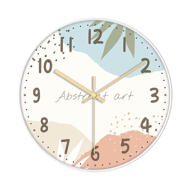 乐沃挂钟静音免打孔创意个性时钟表挂墙上轻奢卧室客厅家用圆形准,家居饰品,挂钟,淘宝优惠券,粉丝福利购,淘宝优惠卷