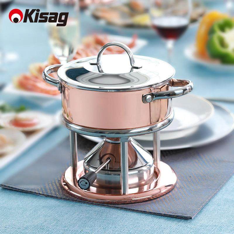 瑞士Kisag瓦氏炉玫瑰金单人小火锅一人一锅 铜火锅 锅火锅家用锅,厨房/烹饪用具,火锅,淘宝优惠券,粉丝福利购,淘宝优惠卷