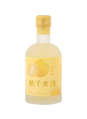 花果糯米酒5°醪糟甜酒酿低度女士柚子味米酒290ml