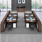 办公桌椅组合简约现代隔断屏风工位办公室财务4人位卡座职员桌