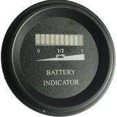 FSRS圆型单显电量表 铅酸蓄电池锂电电动车12V24V36V48V60V72V