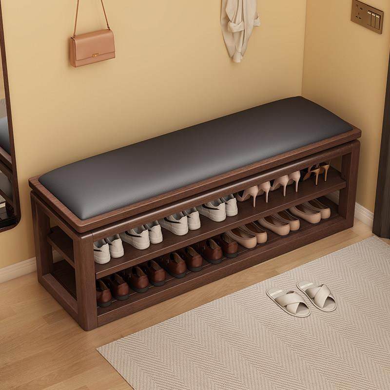 实木换鞋凳家用门口入户新中式软包多层鞋架鞋柜一体可坐穿鞋凳子,住宅家具,换鞋凳,淘宝优惠券,粉丝福利购,淘宝优惠卷