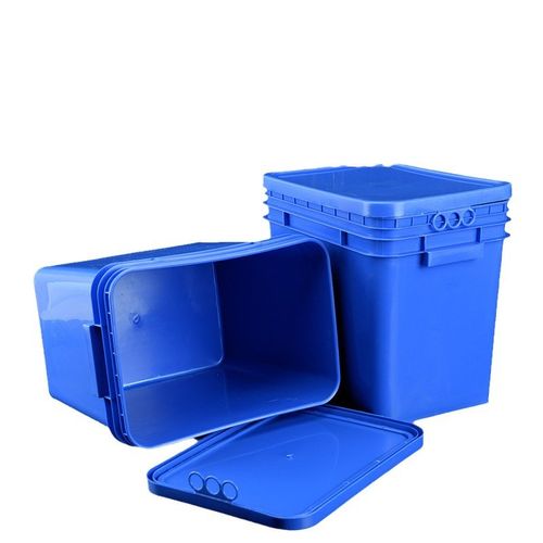 25L升长方形f特厚PP塑料桶 家居收纳钓鱼洗车大号带盖水桶25kg花