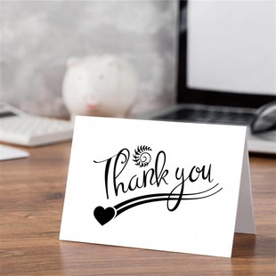 简约感谢卡片信封p套装 with Thank Card Envelope You 2024新款