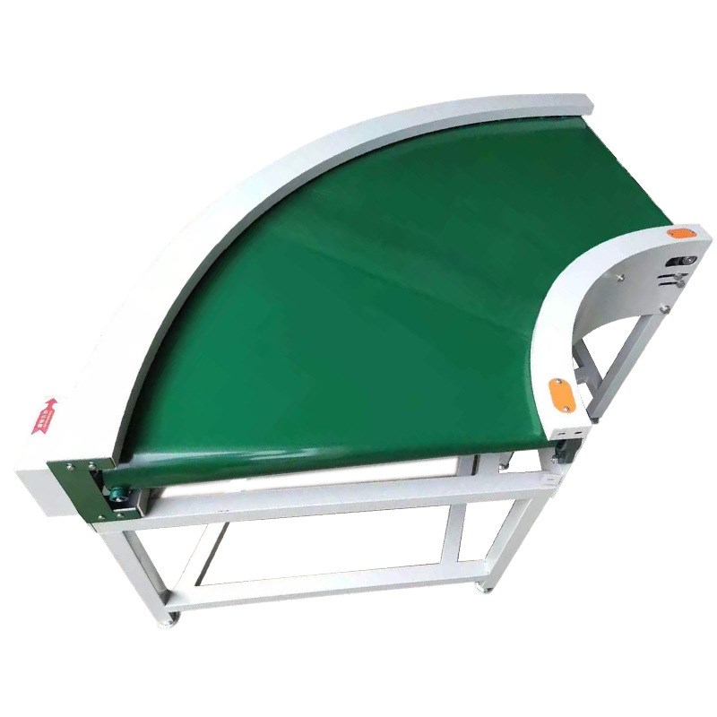 工厂定制环形皮带输送机 带式流水A线45度90度180度转弯机输送机