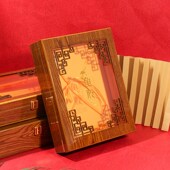 海M参藏红花礼品包装 花胶鱼胶鱼鳔滋补品礼品 翻盖镂空木盒 盒现