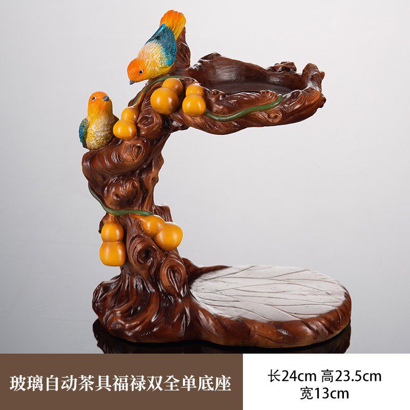 半自动懒人茶具套装家用功夫泡茶器轻奢高档办R公室会客玻璃茶壶