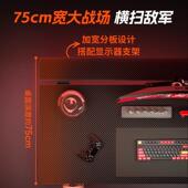 实木电脑桌台式 碳纤维白色电竞桌卧室家用书桌网红直播桌子工作台