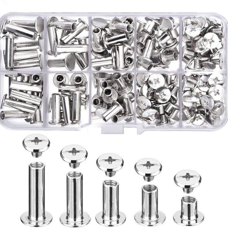 80套子母铆钉账本账钉相册对锁z螺丝样册字母夹板M5螺钉 盒装铆钉,纺织面料/辅料/配套,其他纺织辅料,淘宝优惠券,粉丝福利购,淘宝优惠卷