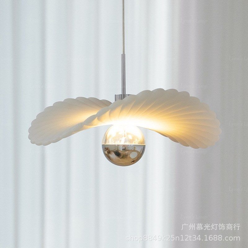 床头小吊灯甘菊过道吸顶灯创意入户E玄关贝壳餐厅灯奶油风吧台灯,家装灯饰光源,客厅吊灯,淘宝优惠券,粉丝福利购,淘宝优惠卷