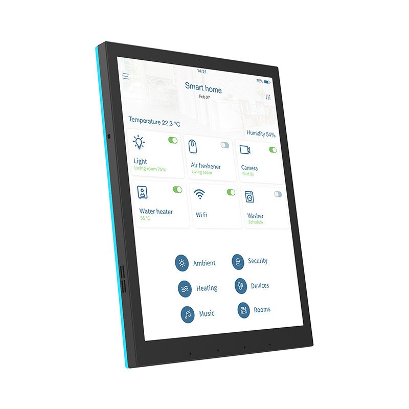 10.1a/15.6寸安卓一体机智能家居屏会议中控屏广告机四面带灯POE