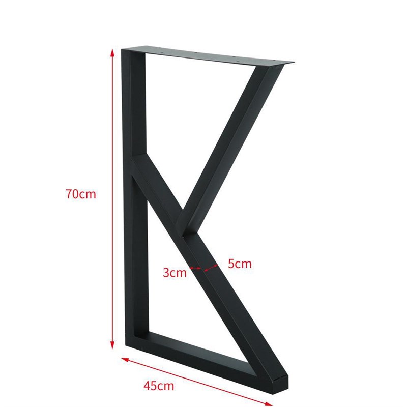 现代创意铁艺桌i脚时尚书桌餐桌金属桌子腿餐台餐厅五金家具腿