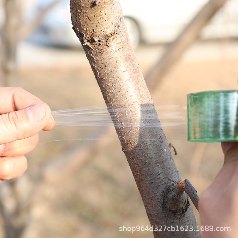 绿色电线膜pvc缠绕膜嫁接t膜自粘性电线电缆膜5cm20cm宽拉伸膜