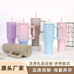 跨境三40oz保冷冰霸汽车杯304不锈钢车载保温杯手柄啤酒杯