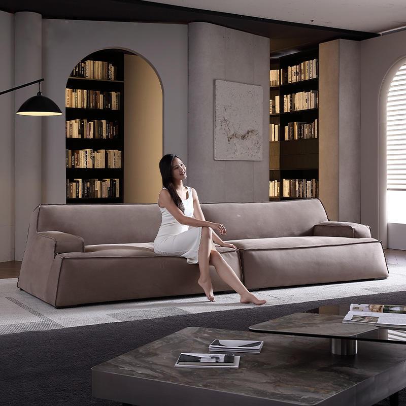 ENMOON意式极简baxter大马士革设计师款现代简约直排客厅布艺沙发
