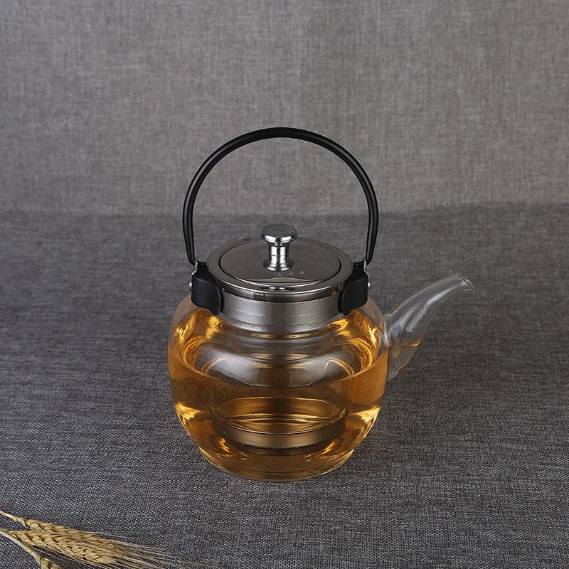 电陶炉专用玻璃茶壶大容量过滤提梁茶壶养生壶蒸煮两用耐热玻璃