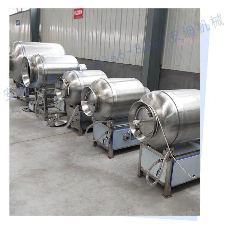 牛肉真空滚揉机 鸡鸭鹅肉全自动腌肉机滚动式商用调理品腌制设备