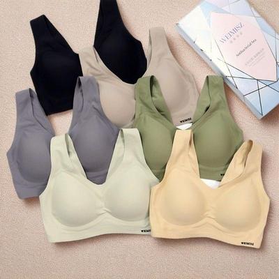 2件/维幂身姿608无痕内衣女防下垂收副乳舒适无钢圈背心式文胸罩