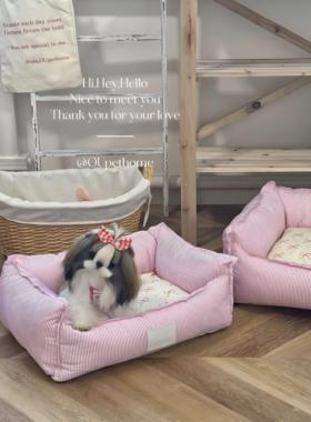【OU】宠物窝猫狗「赫拉花园」围栏窝可拆洗送抱枕非偏包顺丰
