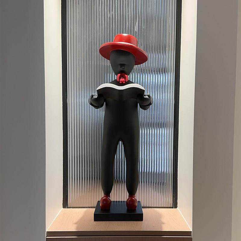 简约现代抽象雕塑样板间客厅电视柜玄关看书吹泡泡人物摆件装饰品,家居饰品,装饰摆件,淘宝优惠券,粉丝福利购,淘宝优惠卷