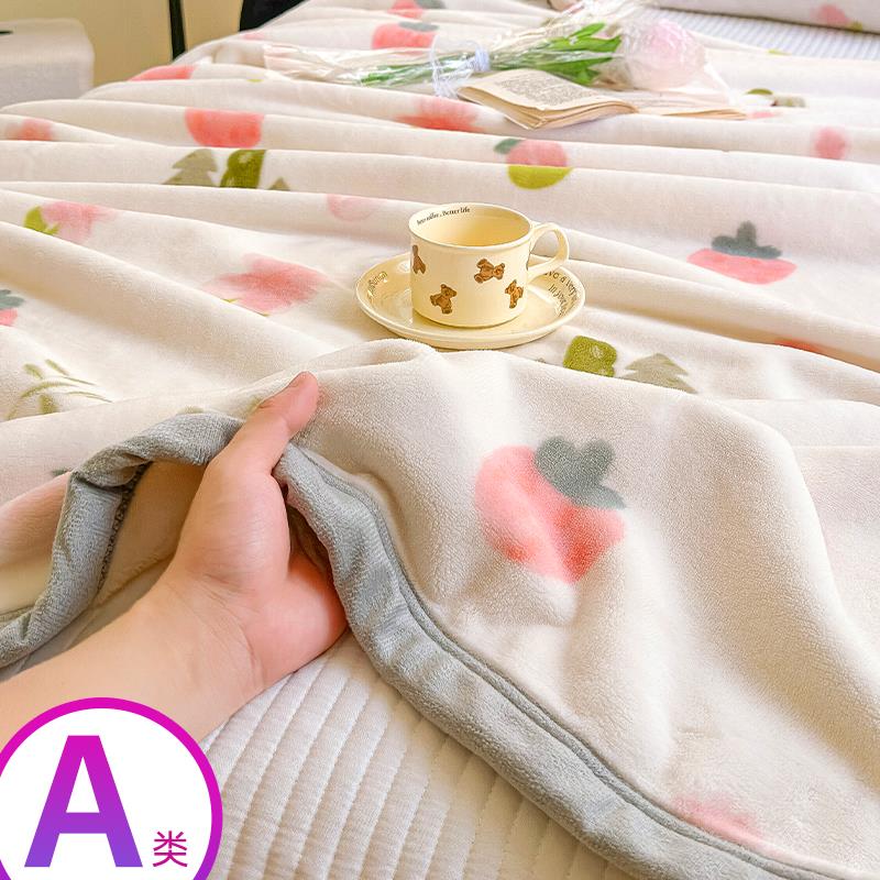 加厚床单单件被单牛奶珊瑚法兰绒毯毛毯毛绒面冬天冬季加绒床垫