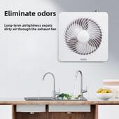 正野排气扇8寸圆形卫生间静音橱窗厨房墙壁玻璃强力抽风机APC20J