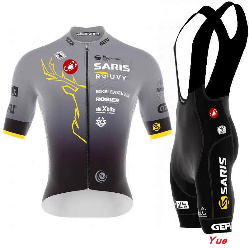 蝎子自行车夏季速干 干透气排汗骑行服套装公路车短上衣抱婴袋裤