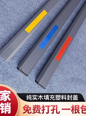 灰色道闸杆停车场小区门卫门禁升降起落拦挡车铝合金八角栅栏直杆