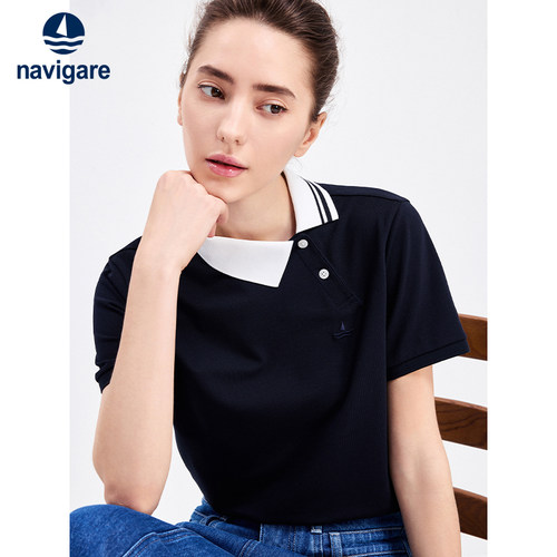 Navigare高级感凉感短袖POLO衫