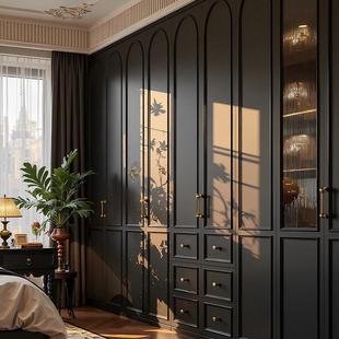 台湾全屋定制衣柜法式一门到顶覆古大衣橱别墅整体衣帽间柜子欧式