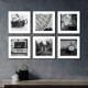 来图定制黑色铝合金高相框定制摄影展墙婚纱照挂墙宫格含相片打印