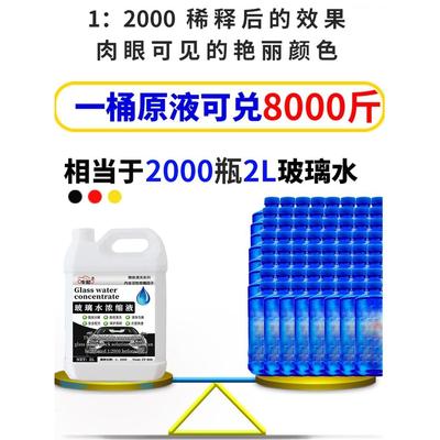 汽车玻璃水原液超浓缩色母粒高浓度雨刷精华液大桶浓缩助剂非防冻