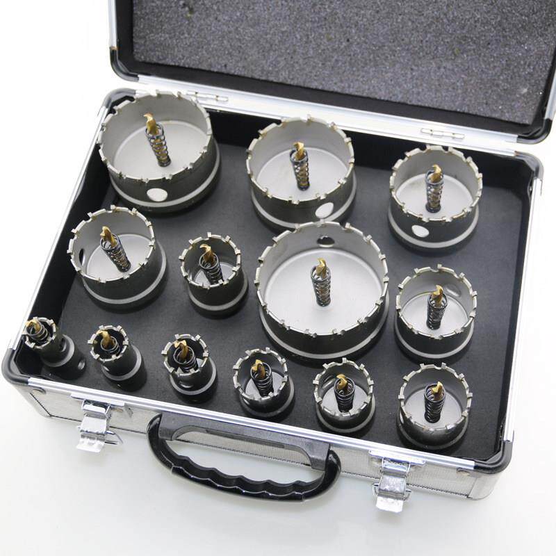 合金开孔器铝盒套装金属合金开孔器打孔器不锈钢铁板铝材钻孔工具