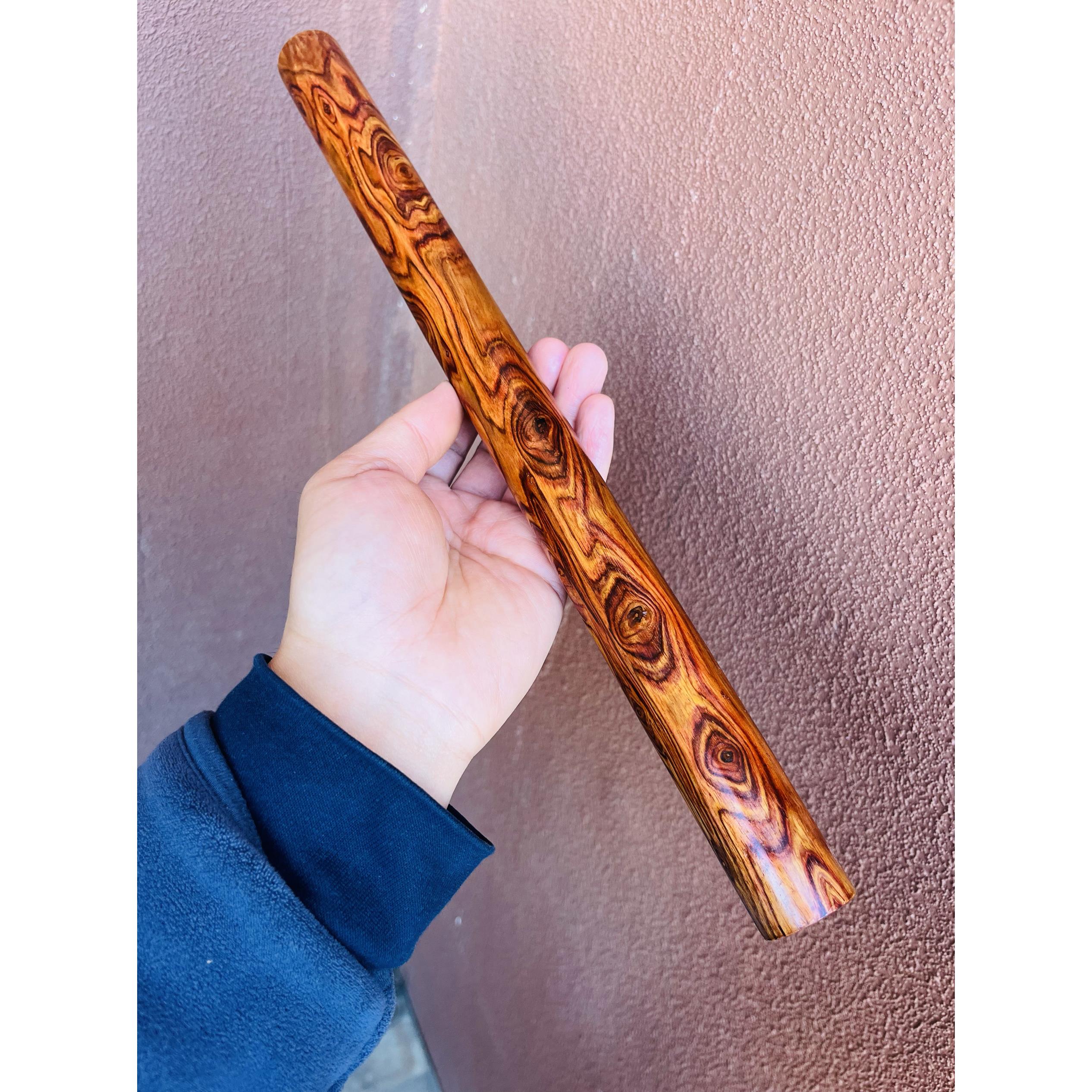 正宗海南黄花梨擀面杖老料鬼脸全实心把玩棍家用小号实木擀皮工具