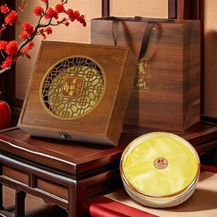 羊肚菌礼盒空盒雕刻窗花木盒山珍海味干 干货100-500克滋补品包装