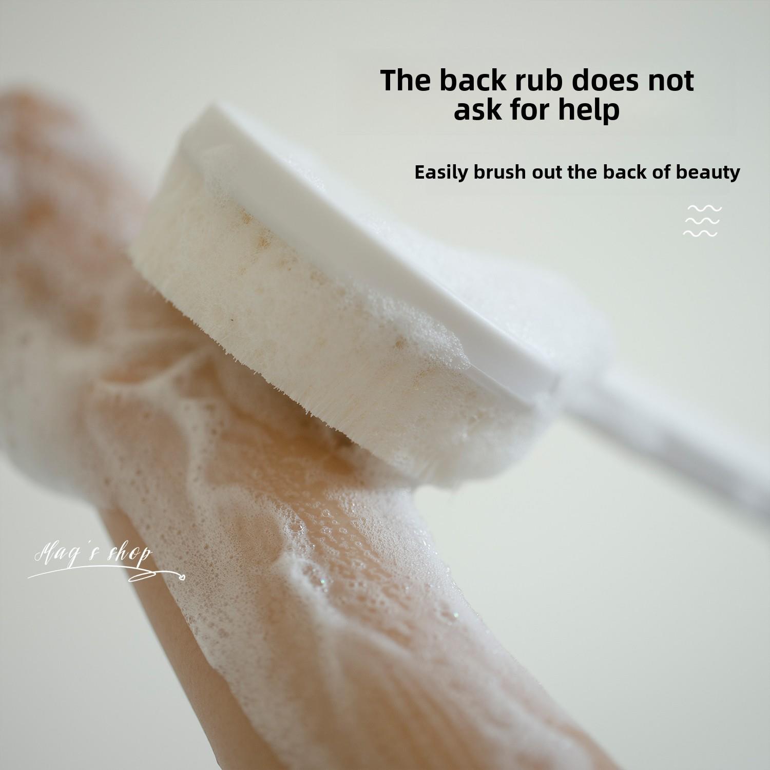 无需要求洗澡~ Everbab长柄软毛浴刷懒惰按摩去角质背部摩擦浴神