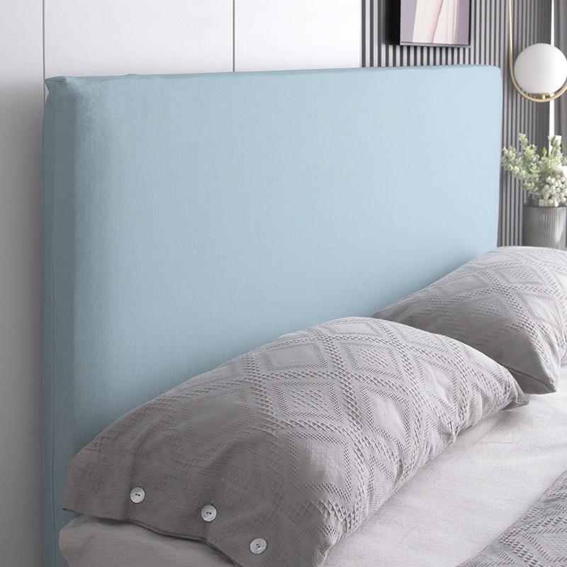 新款皮质床头套罩北欧风全包轻奢通用弹力布艺防尘床靠背罩保护套