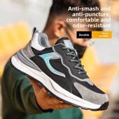 塑钢头透气防臭防摔防刺电工绝缘工业安全鞋 夏季 超轻劳动保护鞋