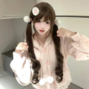 绵绵喵【榛果芙芙】假发女长发Lolita长卷发80CM少萝双马尾全头套