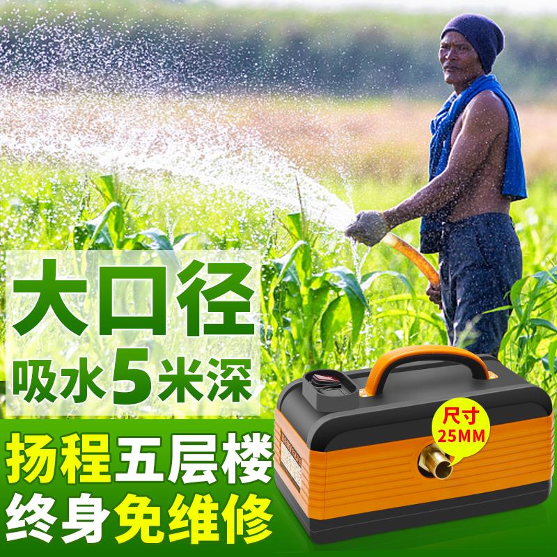 充电水泵电动抽水器浇菜神器浇水机鱼塘抽水机农用灌溉12v抽水泵